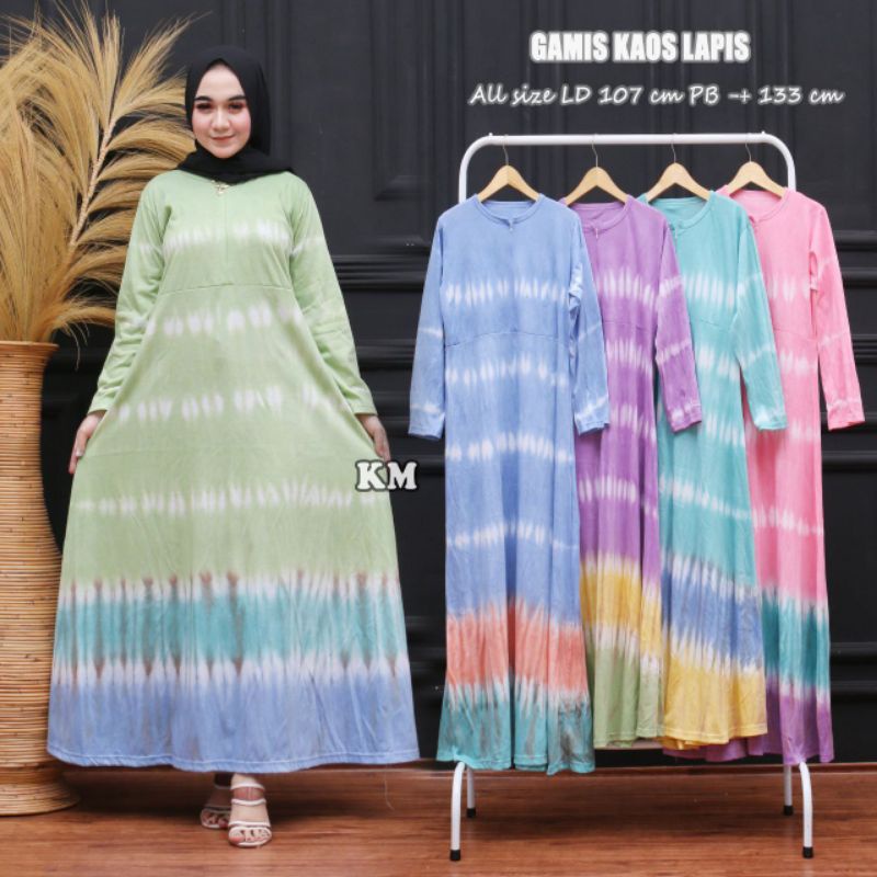 Daster Kaos Wanita Dewasa Ibu Hamil Pelangi Busui Leher Resleting Lengan panjang Kekinian Termurah B