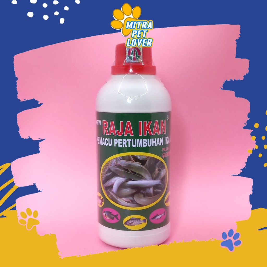 OBAT PEMACU PERTUMBUHAN IKAN - RAJA IKAN 500 ML ORIGINAL - RAJAIKAN MEMICU TUMBUH IKAN DENGAN MULTIVITAMIN MINERAL SEHAT AMAN - MURAH - PET ANIMAL FISH HEALTHCARE &amp; VETERINARY TAMASINDO KESEHATAN DAN VITAMIN TERNAK HEWAN BINATANG PELIHARAAN MITRAPETLOVER