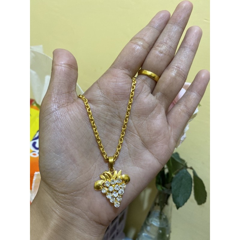 Kalung Anggur Berlian Kecil