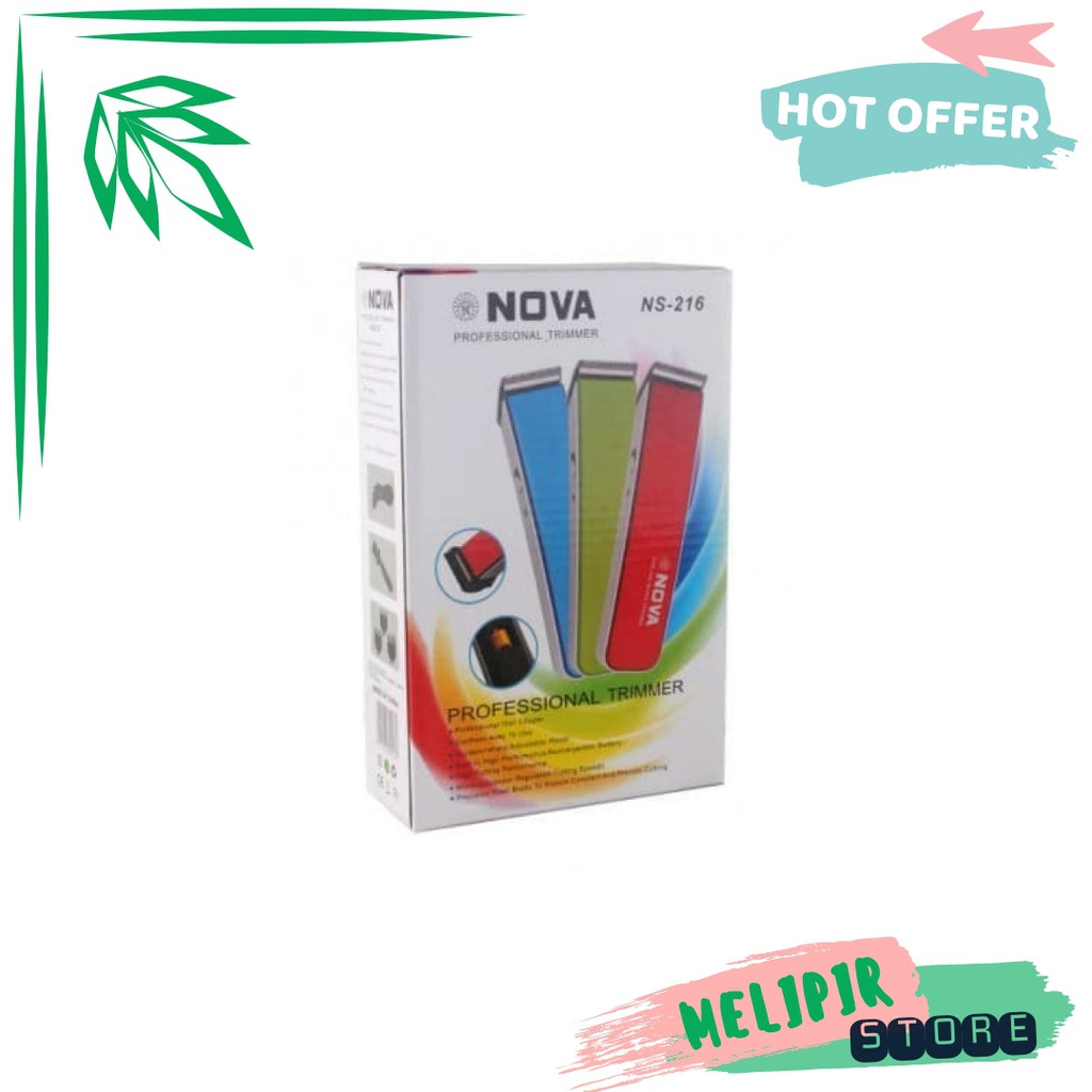 Mesin cukur rambut NOVA NS-216 / Alat Cukur Nova NS-216 / Alat Cukur Kumis Jenggot Rambut / Shaver