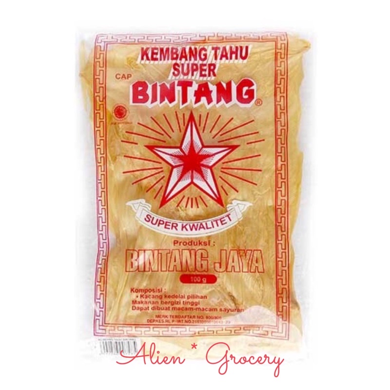 Kembang Tahu Kering Super Bintang Jaya Dried Bean Curd 100gr