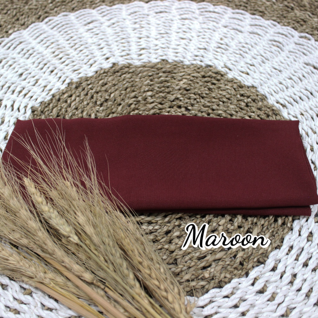 Selendang Sifon Hycon / Senteng 2.4m/ Selendang Bali / Senteng-Maroon