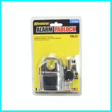 Krisbow Heavyduty Gembok Motor Dengan Alarm - Putih