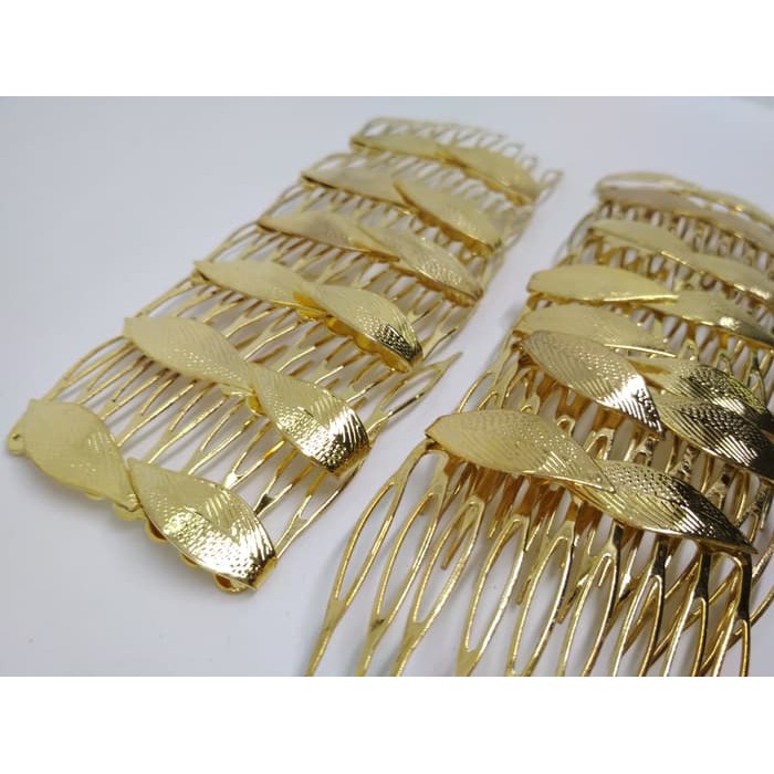 SIRKAM BESI DAUN EMAS BRIDAL AKSESORIS AKSESORIS PENGANTIN