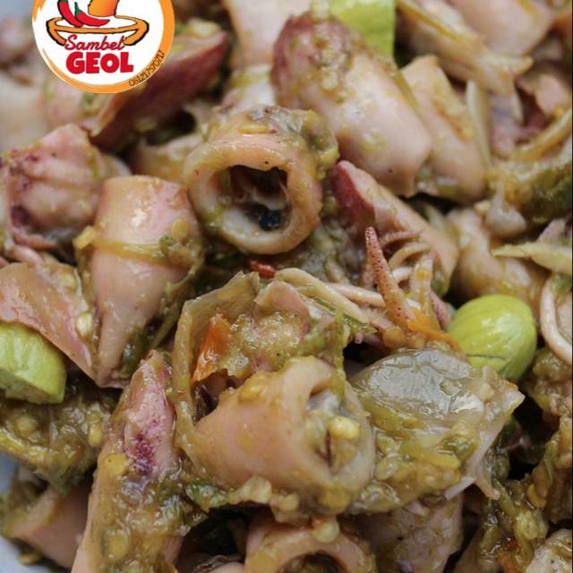 

Cumi asin sambel hijau endes