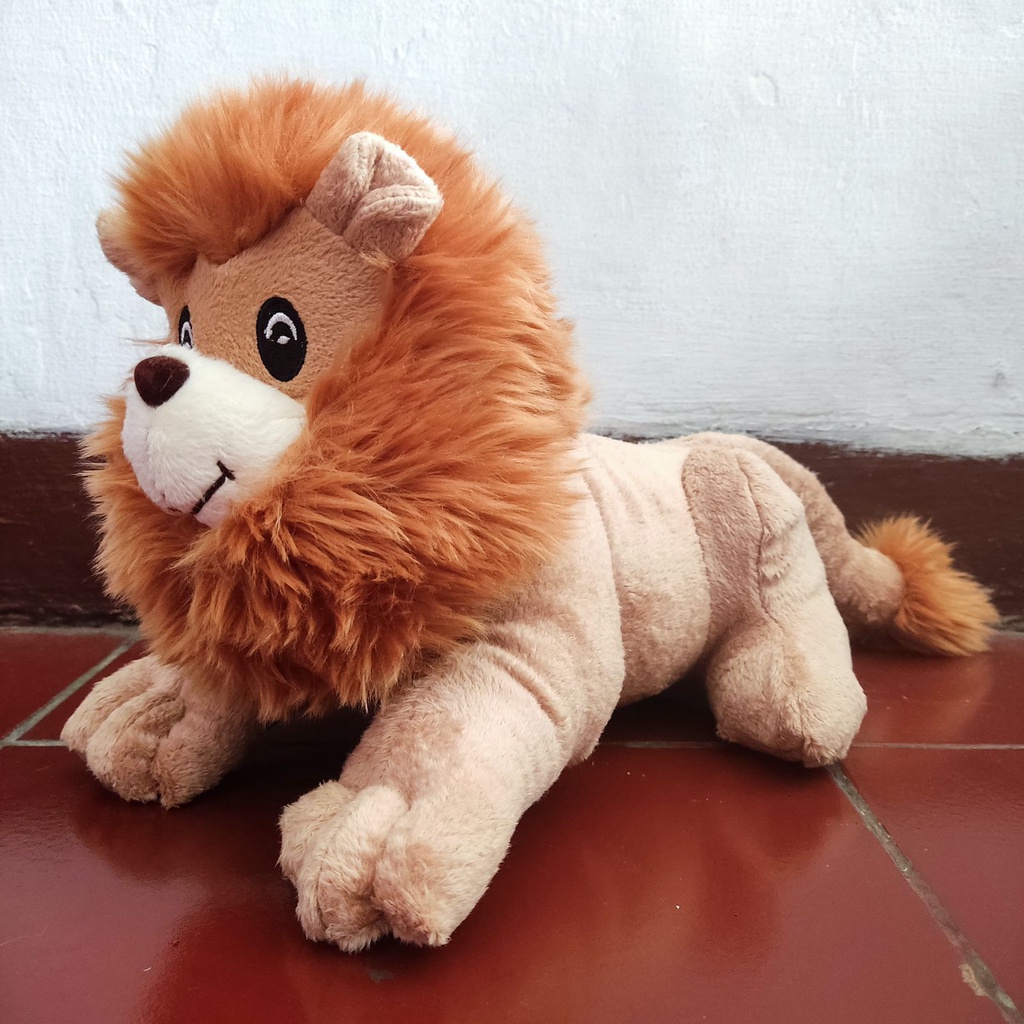 Boneka Singa Panjang 38cm Berlabel SNI