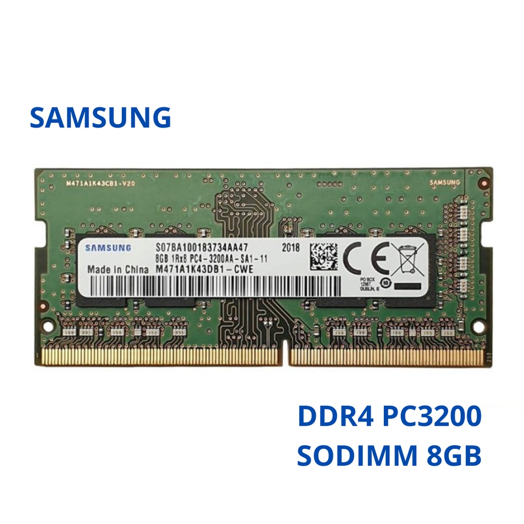 SAMSUNG SODIMM DDR4 8GB 3200MHZ ORIGINAL RESMI