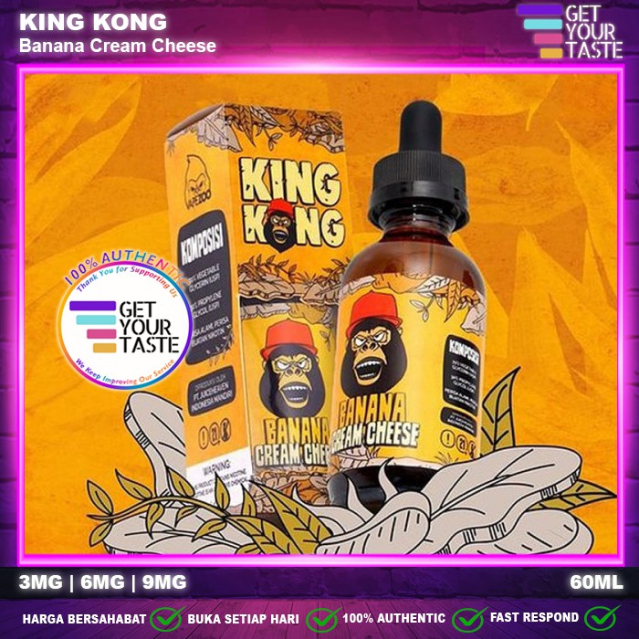 Liquid KingKong Banana Cream Cheese 60ML - King Kong