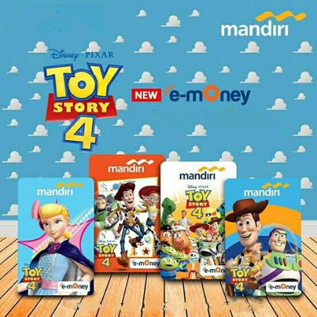 Mandiri eMoney edisi TOY STORY ORI /Like eTOLL Tapcash Flazz or Brizzi