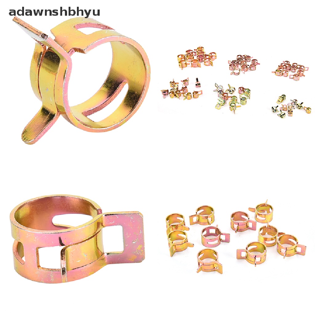 Adawnshbhyu 10pcs/Set Klip Pipa Pegas Minyak Air Tabung Klem Spring Band Type Fastener