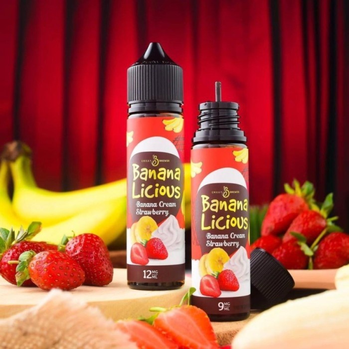 LIQUID BANANALICIOUS STRAWBERRY BANANA CREAM 60ML