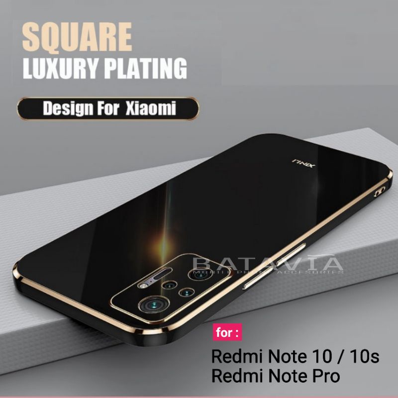 Case Xiaomi Redmi Note 10 Pro Note 10 5G Note 10s Note 10 Silicon Case Glossy Plating Premium Case