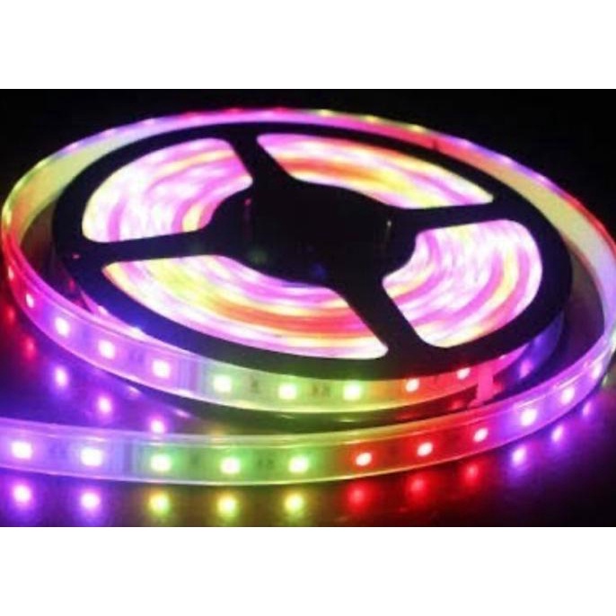 Running runing led strip rgb warna warni 5050 led strip rgb running