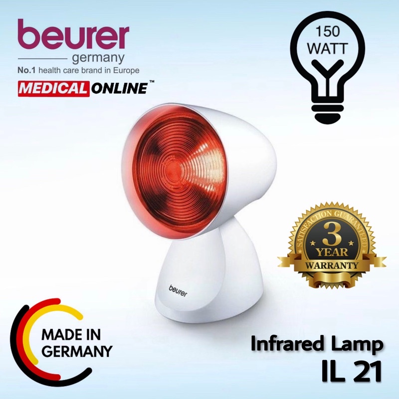 LAMPU INFRARED IL-21 IL21 BEURER TERAPI GERMANY INFRARED LAMP MEDICAL ONLINE MEDICALONLINE