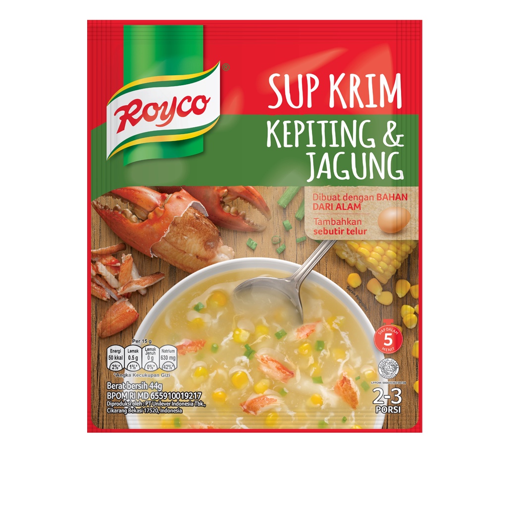 

ROYCO SUP KRIM KEPITING & JAGUNG 44 G