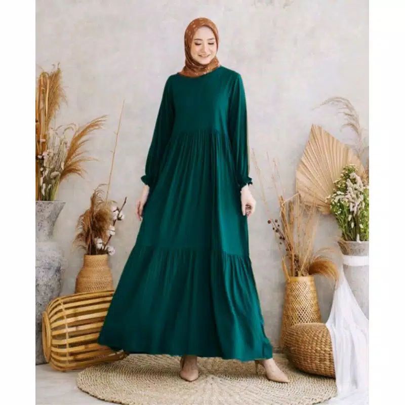 GAMIS WANITA DEWASA JUMBO///GAMIS BUSUI PREMIUM MOTIF POLOS BUSUI