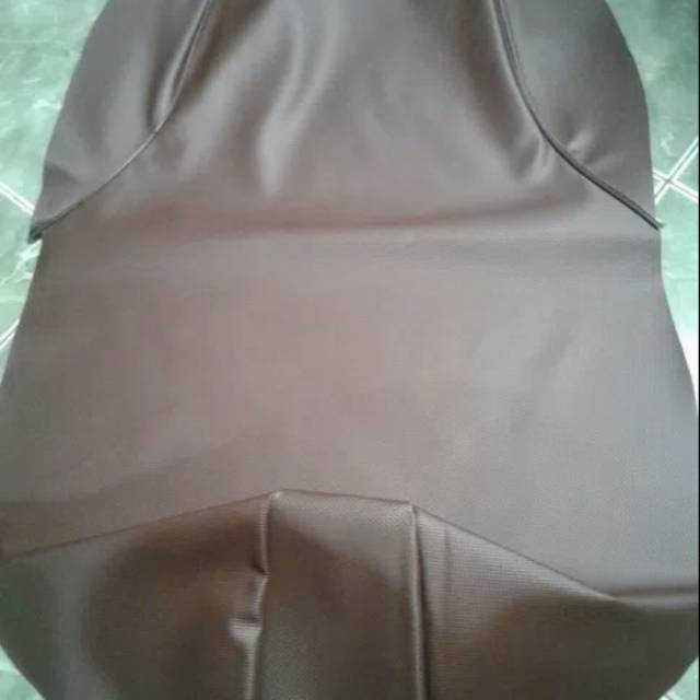 Cover kulit jok honda scoopy coklat