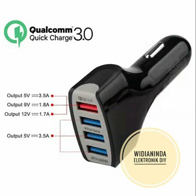 CHARGER MOBIL 4 PORT QC 3.0