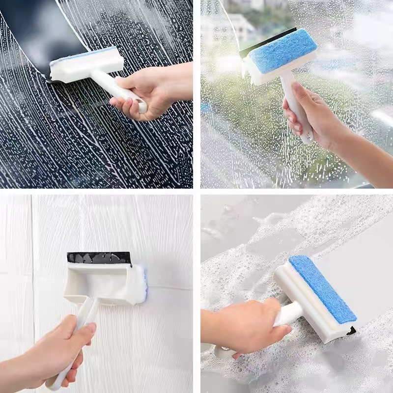 (VCM) Glass Brush Mirror Cleaner Wiper Cleaning Tool / Pembersih Kaca 2in1 Lap Kaca Jendela