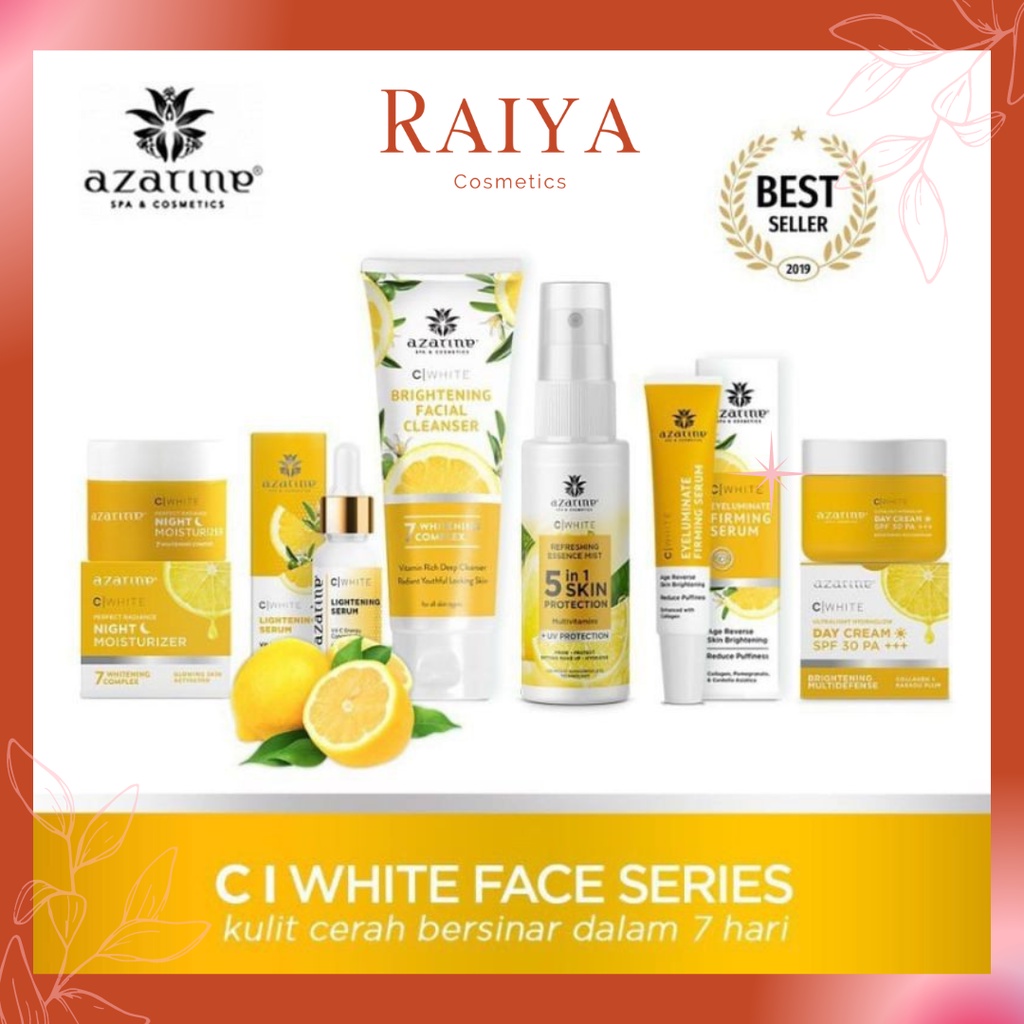 Azarine C White Series & Essence Mist | Paket Wajah Whitening | Anti Flek | Lightening C Serum