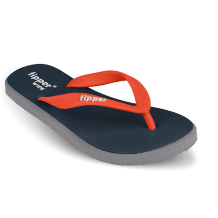 Termurah & Terlaris Sendal Jepit / Sandal Pria Fipper Wide Navy Grey Red - 40