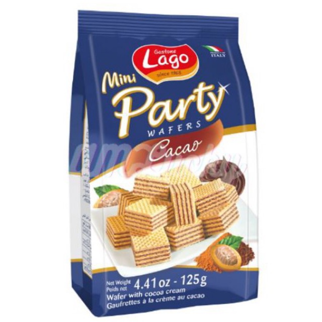 

Lago Wafer Mini Dengan Krim Coklat125gr