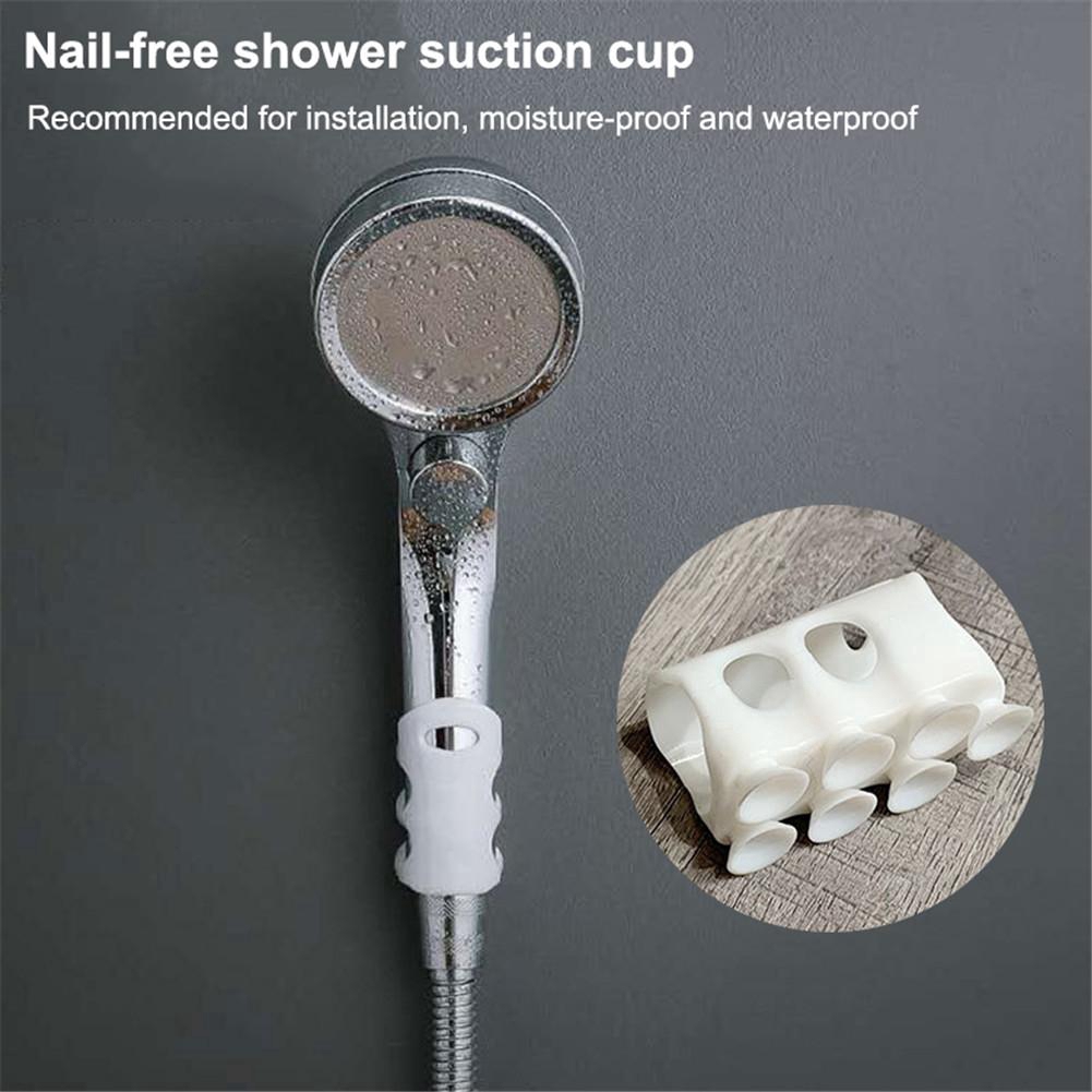 Bracket Holder Kepala Shower Model Tempel Dinding Dengan Suction Cup Untuk Kamar Mandi