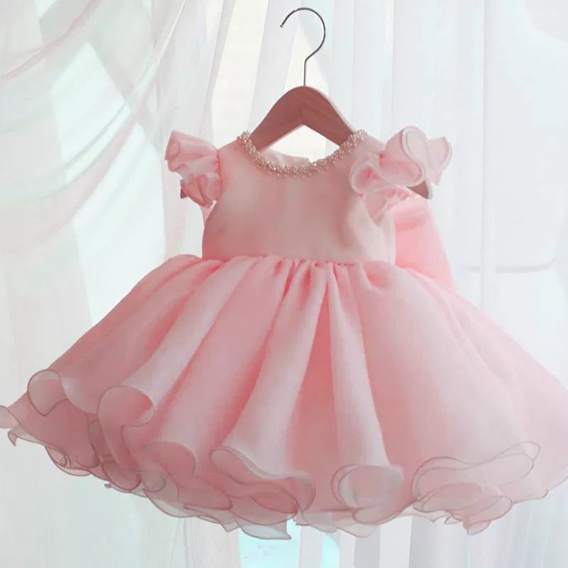 DRESS GEREJA ANAK PEREMPUAN GAUN PESTA ULANG TAHUN BAYI PEREMPUAN DRESS TUTU ANAK PEREMPUAN GAUN BAP