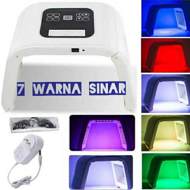 MASKER LED PDT LIGHT OMEGA LIGHT AQUA LIGHT 7 COLOUR 7 WARNA n PDT 10 WARNA MASKER SINAR WAJAH