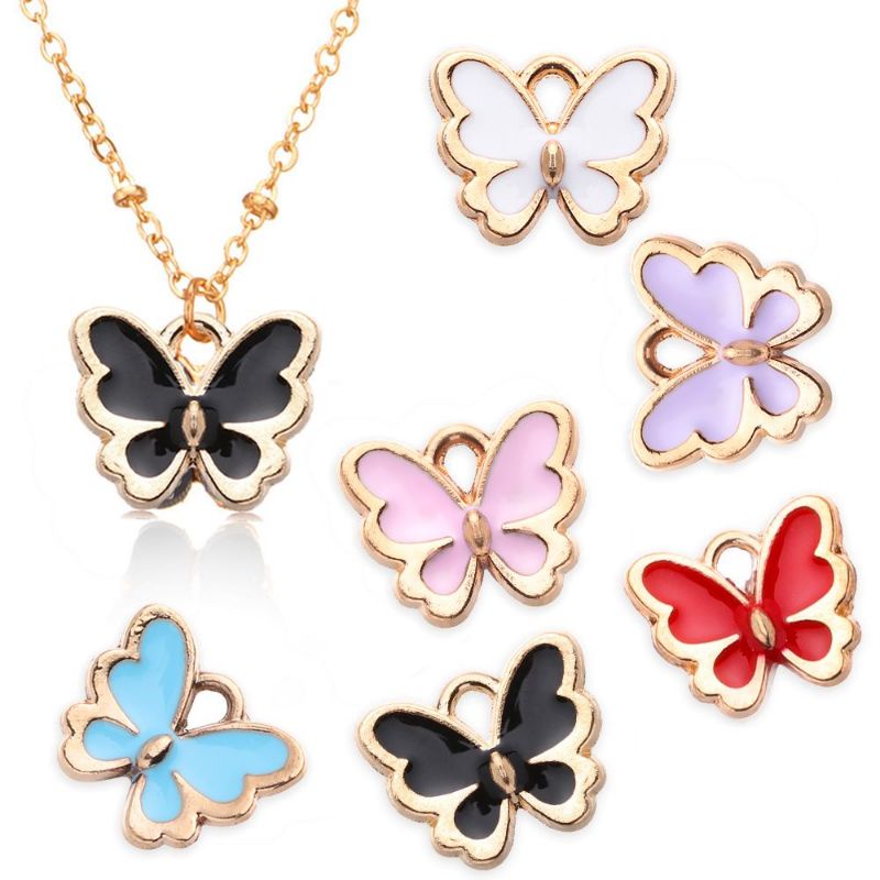 Charm Bandul Liontin Kalung Gelang Kupu Kupu Butterfly Bahan Craft DIY Aksesoris