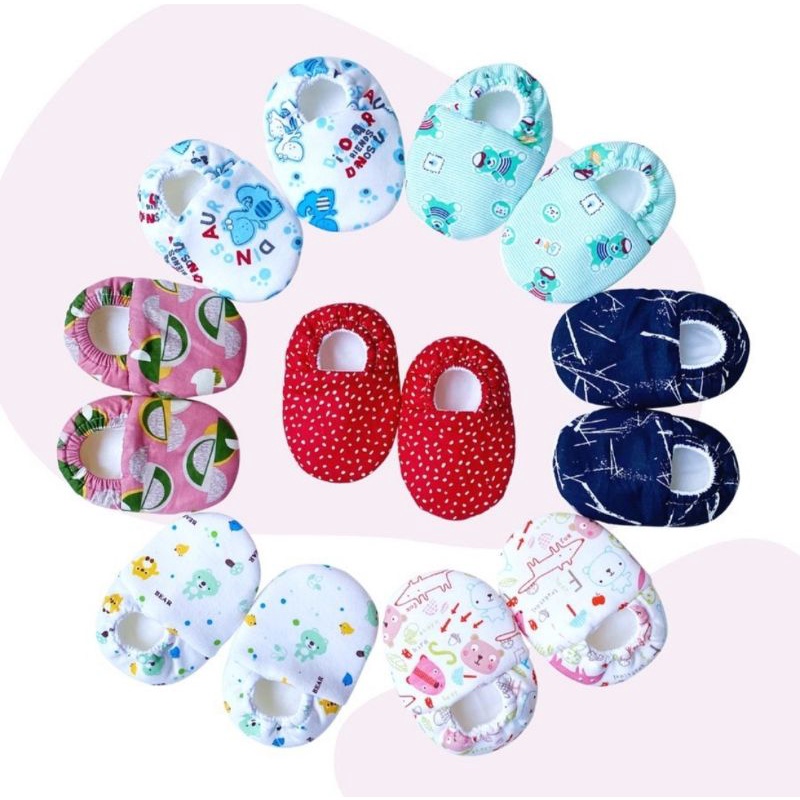 Sepatu bayi anak  UNiSEX cewek cowok newborn bermotif busa premium