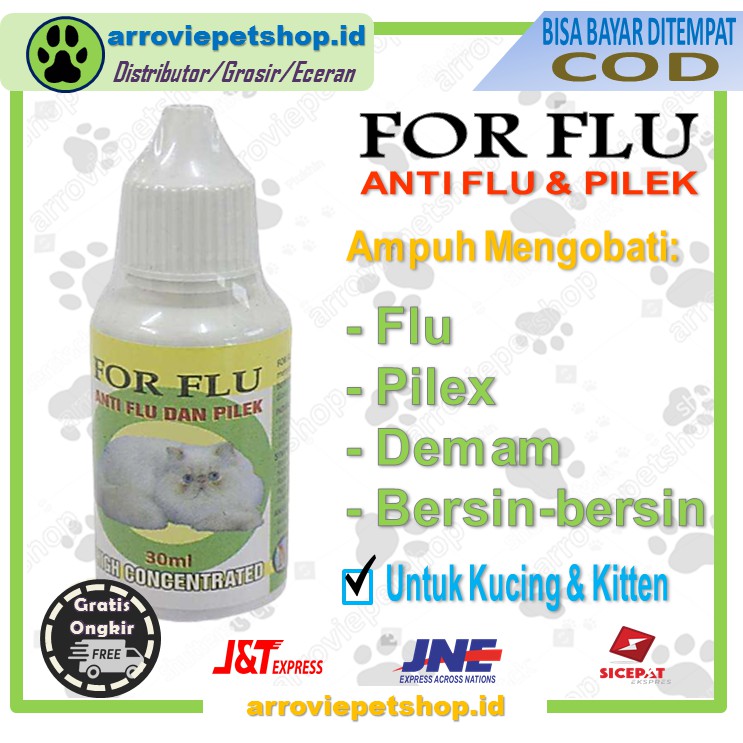 FOR FLU OBAT FLU DAN PILEK KUCING| OBAT DEMAM KUCING