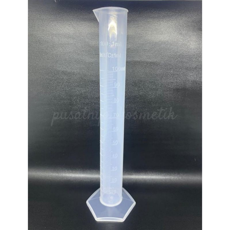 Gelas Ukur Silinder Bahan Plastik Ukuran 50ml 100ml Gelas Takar Plastik
