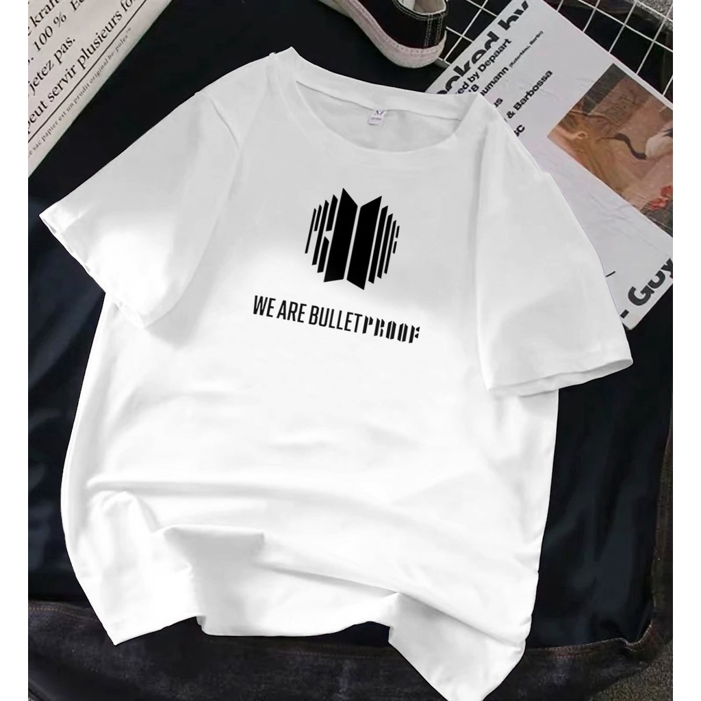 Pretty savage- Kaos Oversize Bangtan We are Bulletproof Logo