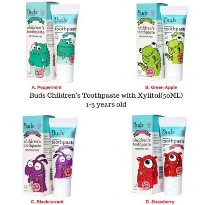 Buds Toothpaste 1-3Y