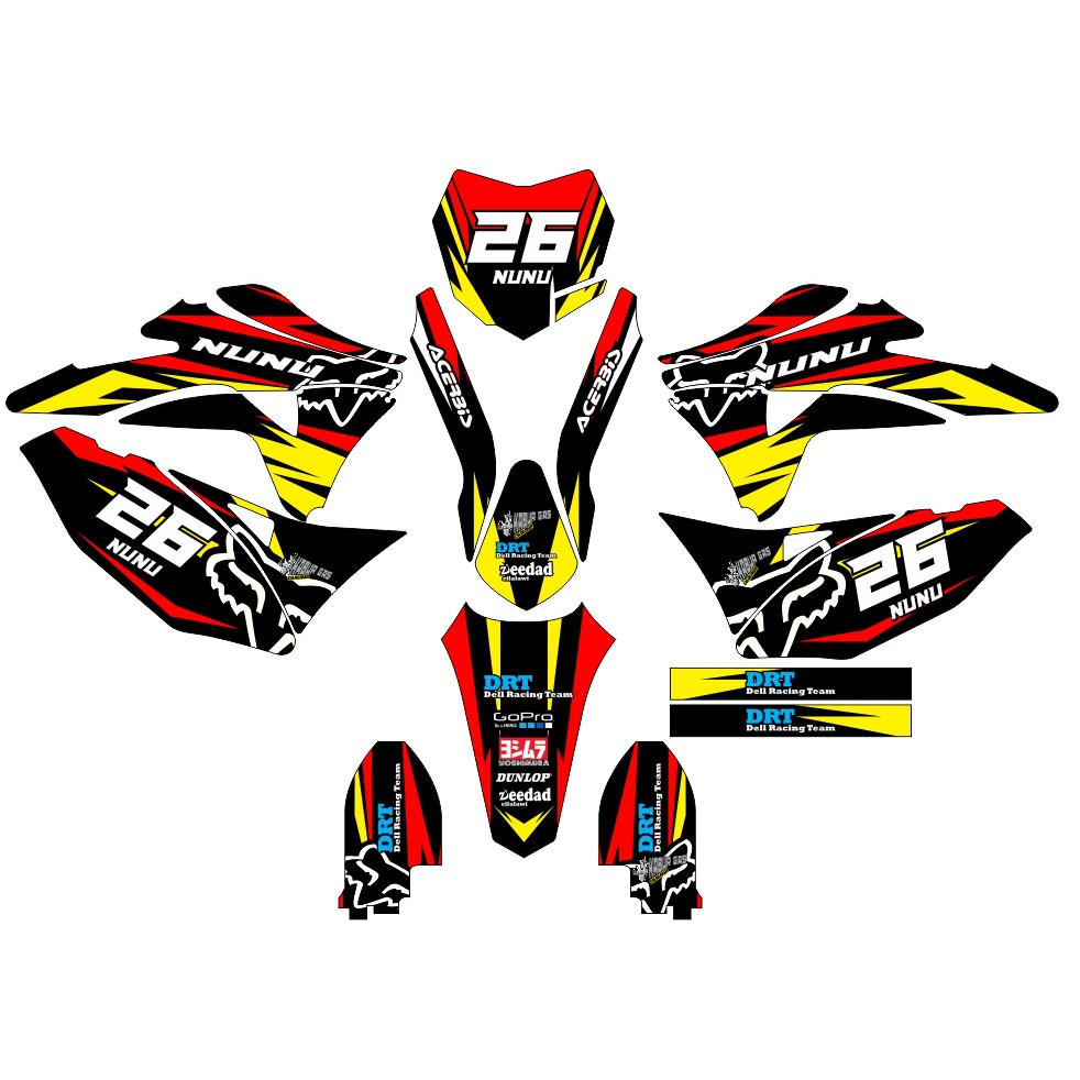 KLX B STIKERCUSTOM FULL BODY DEKAL STICKER STRIPING