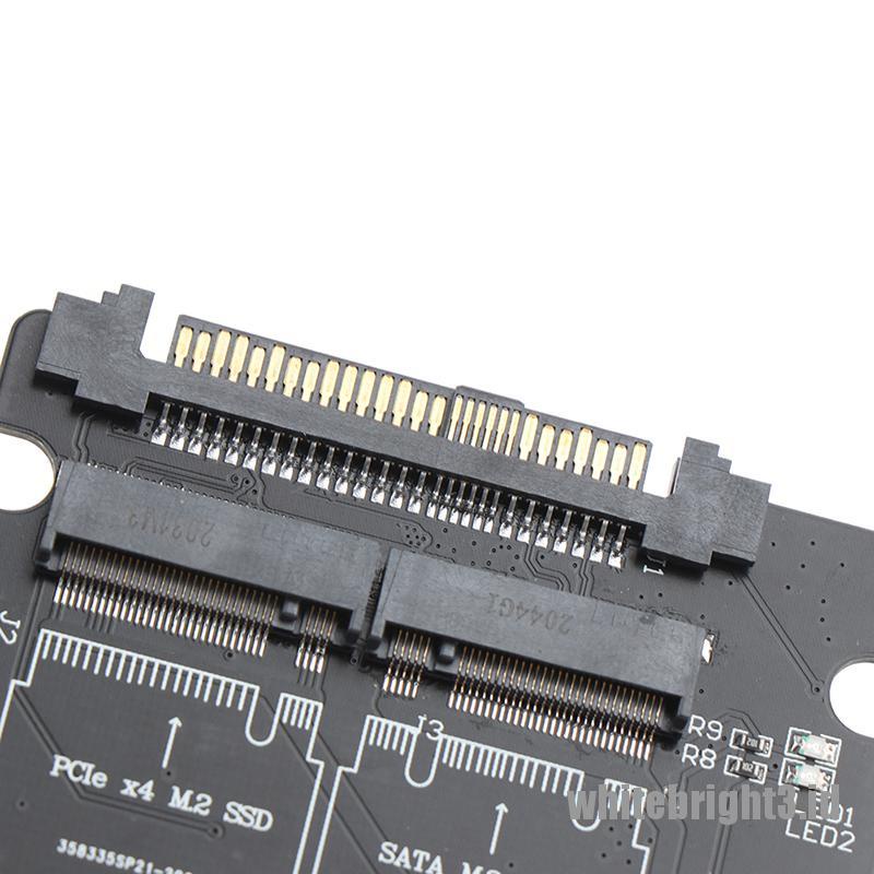 &lt; White3 &gt; Adapter SATA M.2 SSD Ke 2.5 &quot;SATA NVMe M.2 NGFF SSD Ke SFF-8639