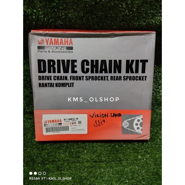 Gearset Girset Gear Gir Rantai Set Vixion Lama Old 3C1 ORIGINAL YAMAHA 3C1-W001A-20