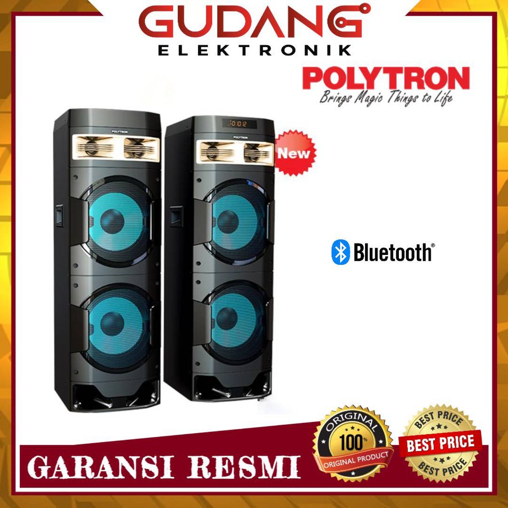 SPEAKER AKTIF POLYTRON PAS 10D22 BLUETOOTH PAS10D22