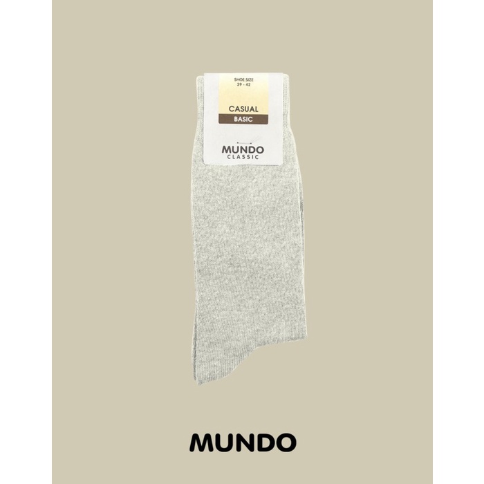 misi- MUNDO/ kaos kaki pria/ kaos kaki casual/kaos kaki mundo/mundo classic - ABU MUDA MISTY