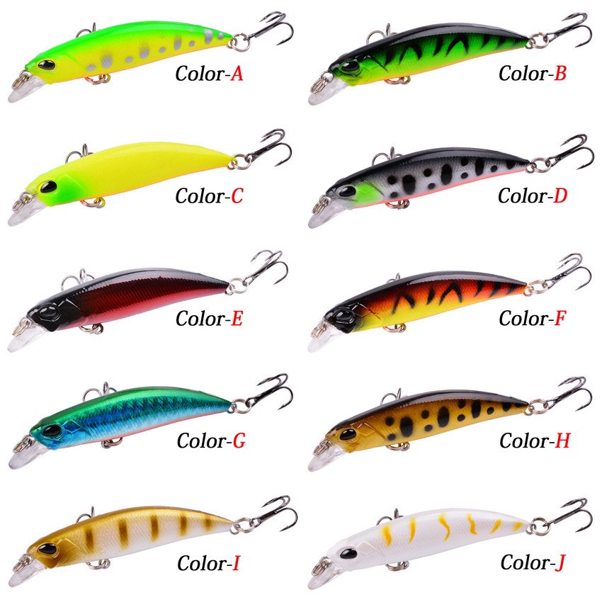 Umpan Pancing Casting Fishing Lure hard bait import Minnow ultralight 6.8cm sinking 4gr premium