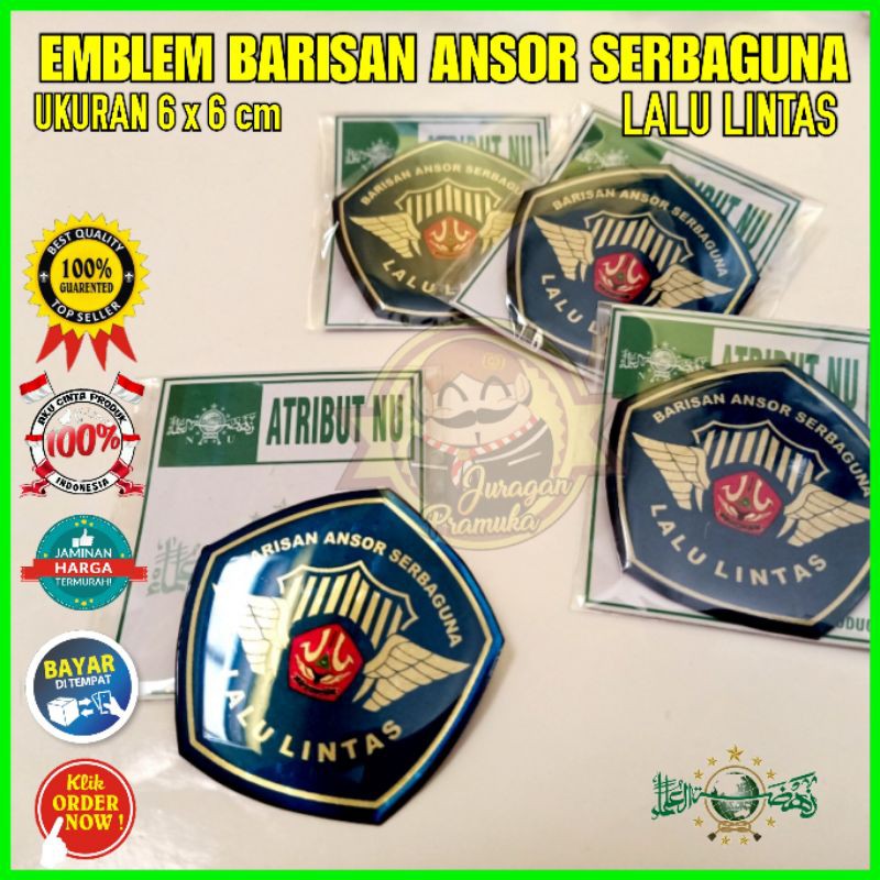 EMBLEM BALANTAS NU atau BARISAN ANSOR SERBAGUNA LALULINTAS ( NU )