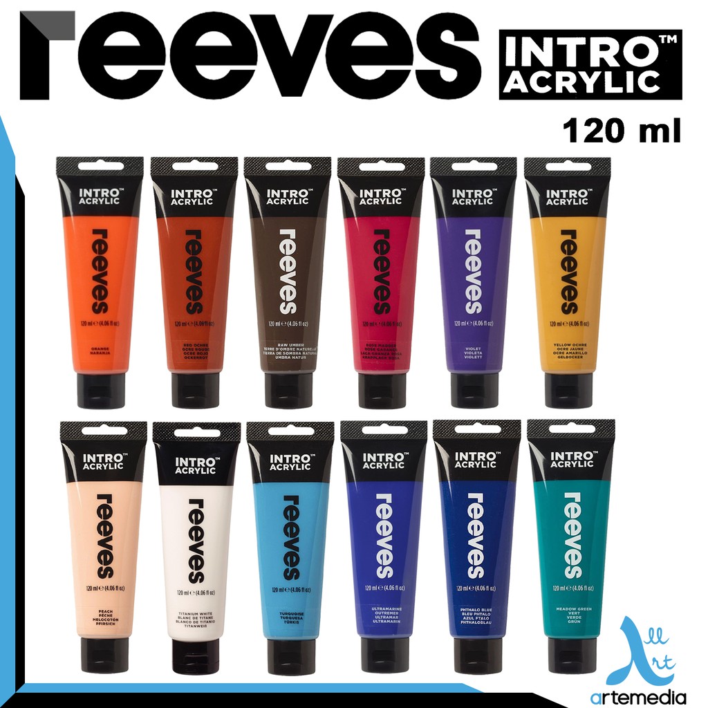  Cat Akrilik Reeves  Intro Acrylic 120ml Shopee Indonesia