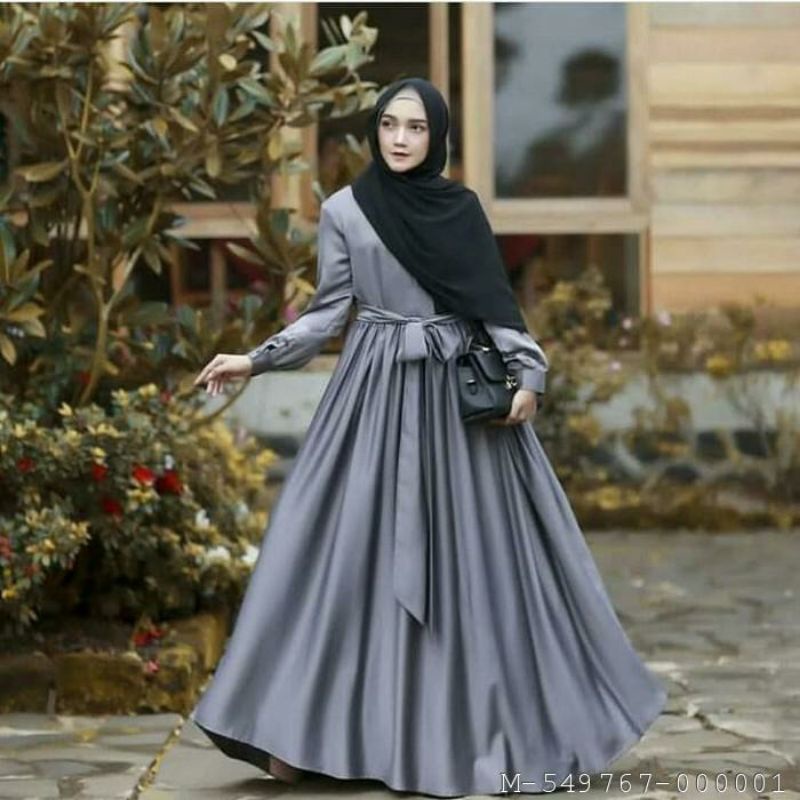 DRESS MUSLIM WANITA HILMA VELVET