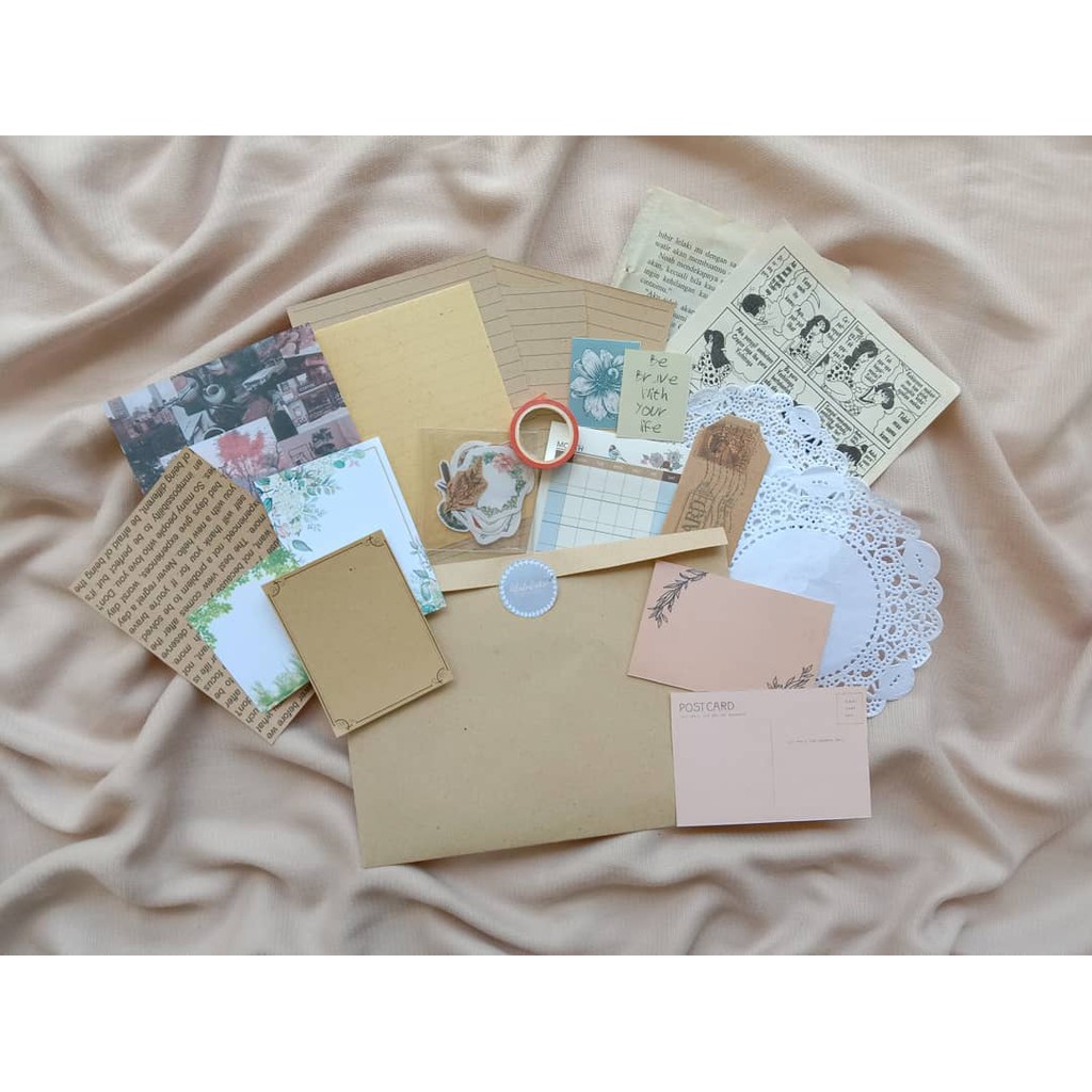 

JOURNAL KIT | JOURNALING STUFF | STARTER KIT UNTUK JOURNALING | JOURNAL KIT TEMA VINTAGE