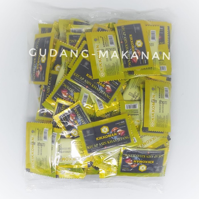 

Kikkoman Sachet Kecap Asin Khas Jepang 5ml (Isi 100pcs) - Standard