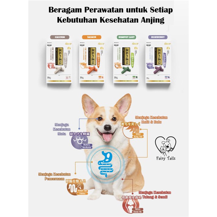 Dent.doc Single Cleaning Teeth Sharkbone Stick dent.dog | Chew Stick Kunyah Untuk Gigi Sehat | Snack Anjing