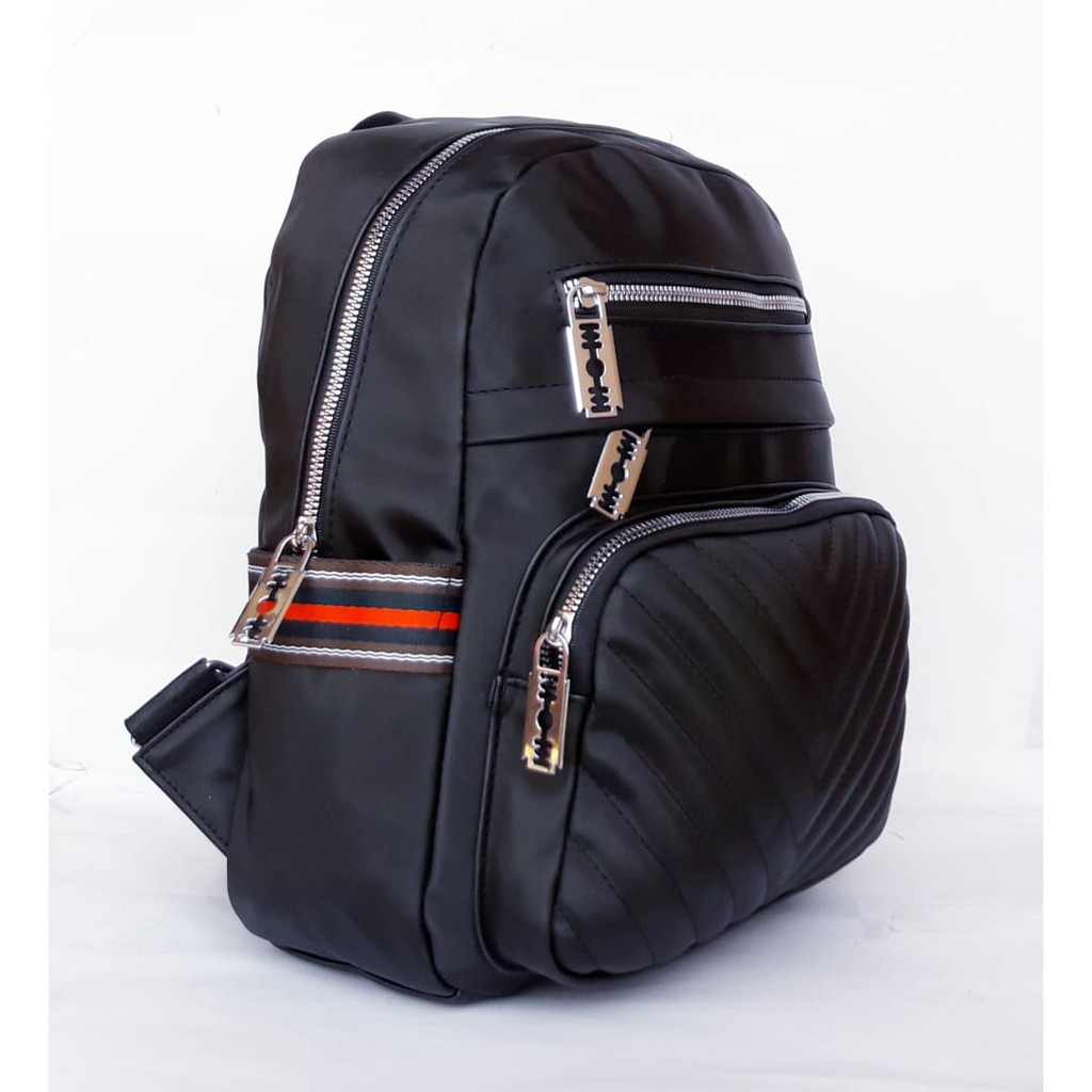 PROMO CUCI GUDANG TAS Ransel Remaja Fashion 2in1 Bisa Ransel dan Selempang Bahan Anti Air Import - Silet 13inch