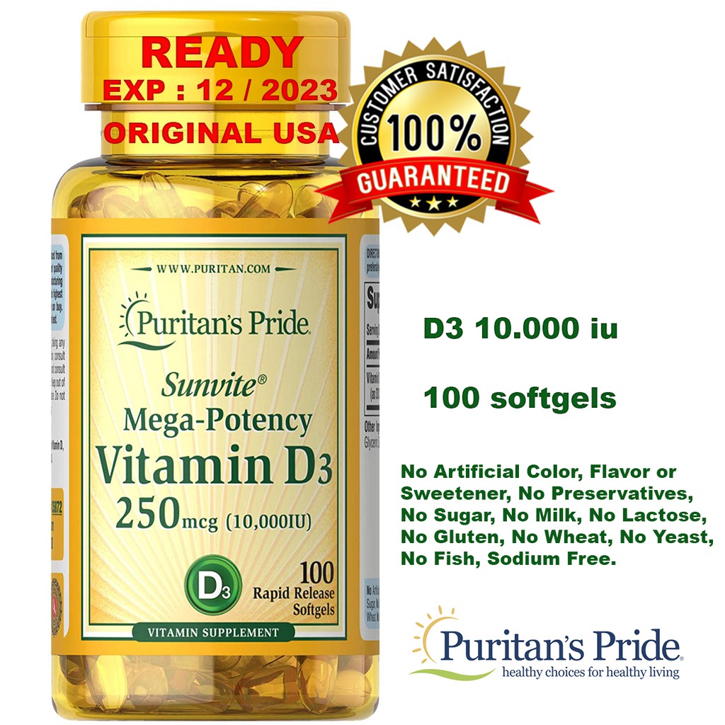 

Puritan's Pride vitamin d3 10000 iu 250mcg