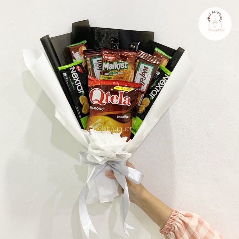 

Bouquet Snack Murah/ Buket Snack Murah/ Hadiah Sidang/ Kado Wisuda